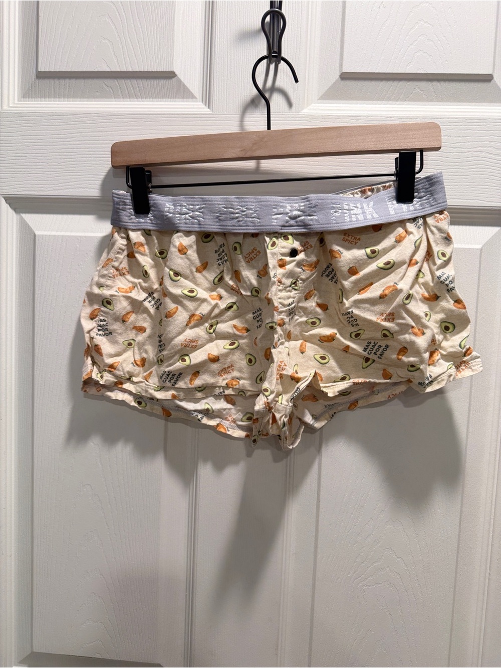 Victoria’s Secret PINK Avocado & Taco Print Sleep Shorts Size Small - Picture 7 of 8